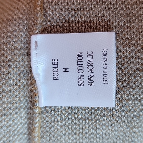 Roolee Pando Grove Golden colorblock sweater/ M. - Picture 5 of 9